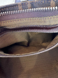 Fendi Zucca Canvas Slender Baguette Bag