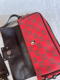 Loewe Anagram Flap Bag - Vibrant Red