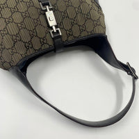Gucci Jackie Medium in Pleated GG Monogram Canvas and Leather