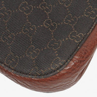Gucci Hobo Shoulder Bag in Brown GG Canvas and Leather