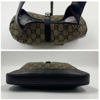 Gucci Jackie Medium in Pleated GG Monogram Canvas and Leather