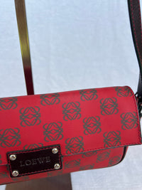 Loewe Anagram Flap Bag - Vibrant Red