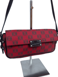 Loewe Anagram Flap Bag - Vibrant Red