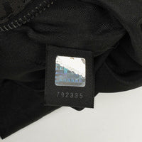 Fendi Zucchino Hobo Shoulder Bag in Black Canvas