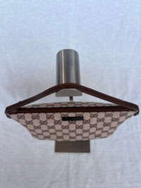Gucci Boat Pochette - GG Canvas Brown