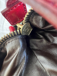 Zucca Pochette — Red Handle · With Dustbag