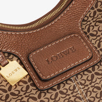 Loewe New Road Hobo Shoulder Bag in Anagram Canvas and Leather