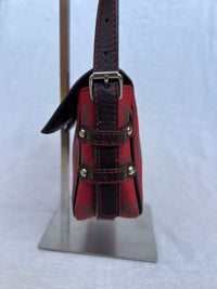 Loewe Anagram Flap Bag - Vibrant Red