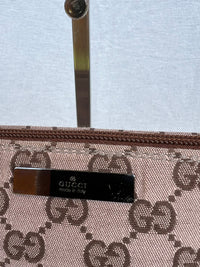 Gucci Boat Pochette - GG Canvas Brown