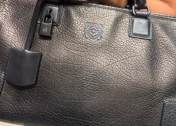 Loewe Amazona 36 Metallic Grained Leather