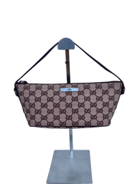Gucci Boat Pochette - GG Canvas Brown