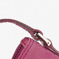 Gucci Boat Pochette Mini Baguette Bag in Pink GG Canvas