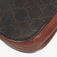 Gucci Hobo Shoulder Bag in Brown GG Canvas and Leather