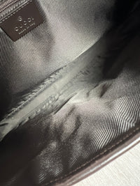 Gucci Jackie Medium in GG Supreme Canvas with Web Stripe and Leather