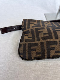 Fendi Zucca Canvas Slender Baguette Bag