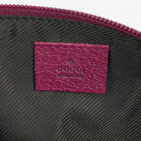 Gucci Boat Pochette Mini Baguette Bag in Pink GG Canvas
