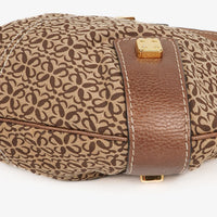 Loewe New Road Hobo Shoulder Bag in Anagram Canvas and Leather