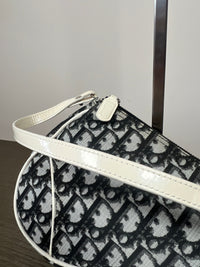 Christian Dior Saddle Pouch Oblique Canvas