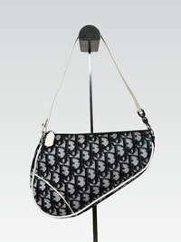 Christian Dior Saddle Pouch Oblique Canvas
