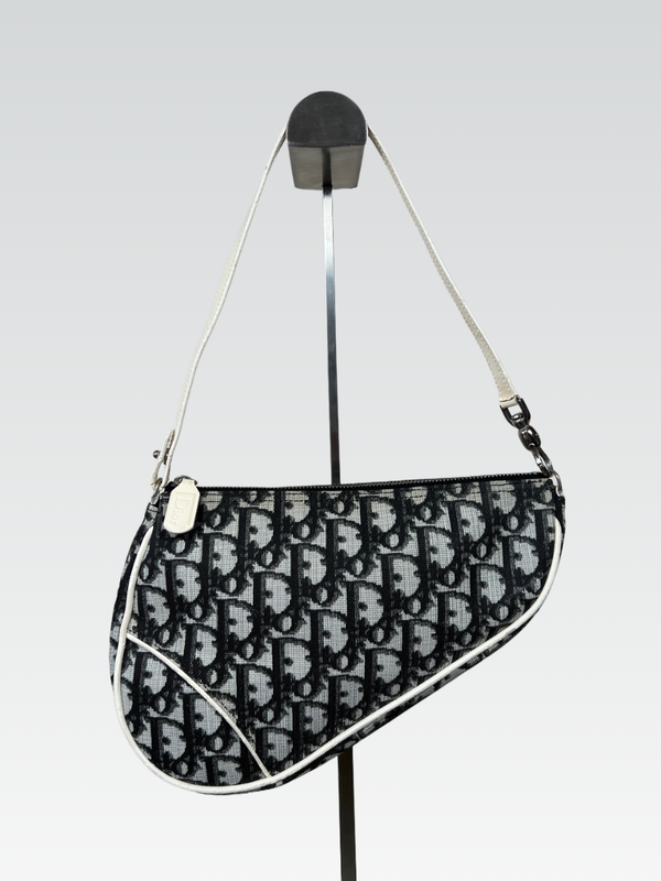 Christian Dior Saddle Pouch Oblique Canvas