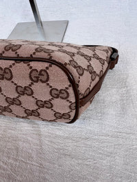 Gucci Boat Pochette - GG Canvas Brown