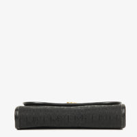Dior Trotter Mini Shoulder Bag in Black Canvas with Gold Chain