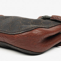 Gucci Hobo Shoulder Bag in Brown GG Canvas and Leather