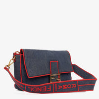 Fendi Large Baguette Denim Blue & Red – LUMË Vintage