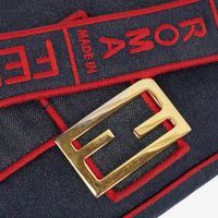 Fendi Large Baguette Denim Blue & Red – LUMË Vintage