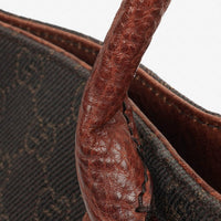 Gucci Hobo Shoulder Bag in Brown GG Canvas and Leather