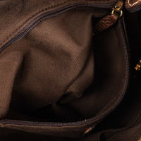 Loewe New Road Hobo Shoulder Bag in Anagram Canvas and Leather