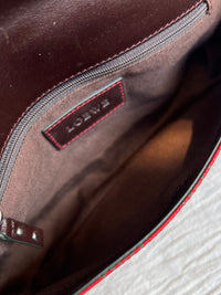 Loewe Anagram Flap Bag - Vibrant Red