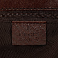 Gucci Hobo Shoulder Bag in Brown GG Canvas and Leather