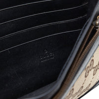 Gucci GG Canvas Lady Web Wallet On Strap Vintage
